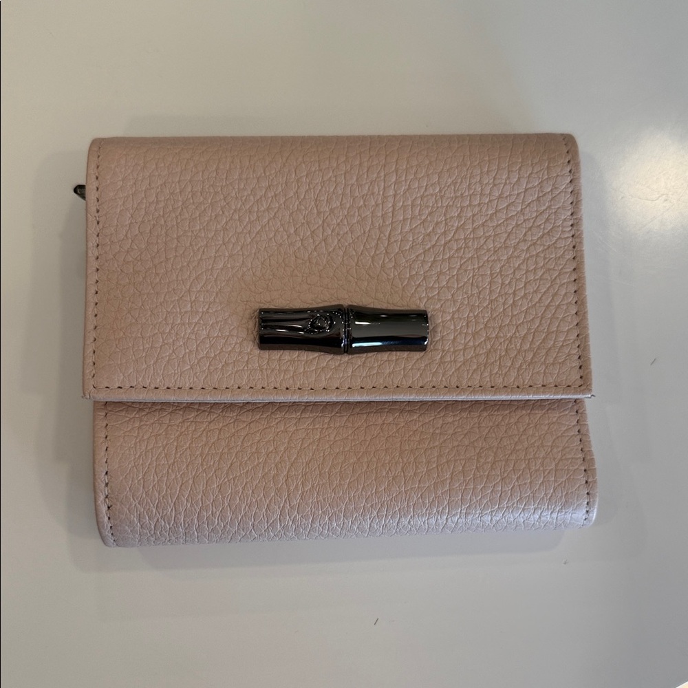 Longchamp Blush Pink Leather Wallet